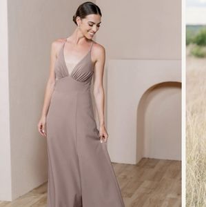 Revelry Bridesmaids Dress Carmen Crepe
